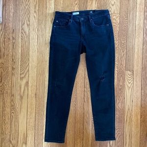 AG Stevie Straight Leg Distressed Jean